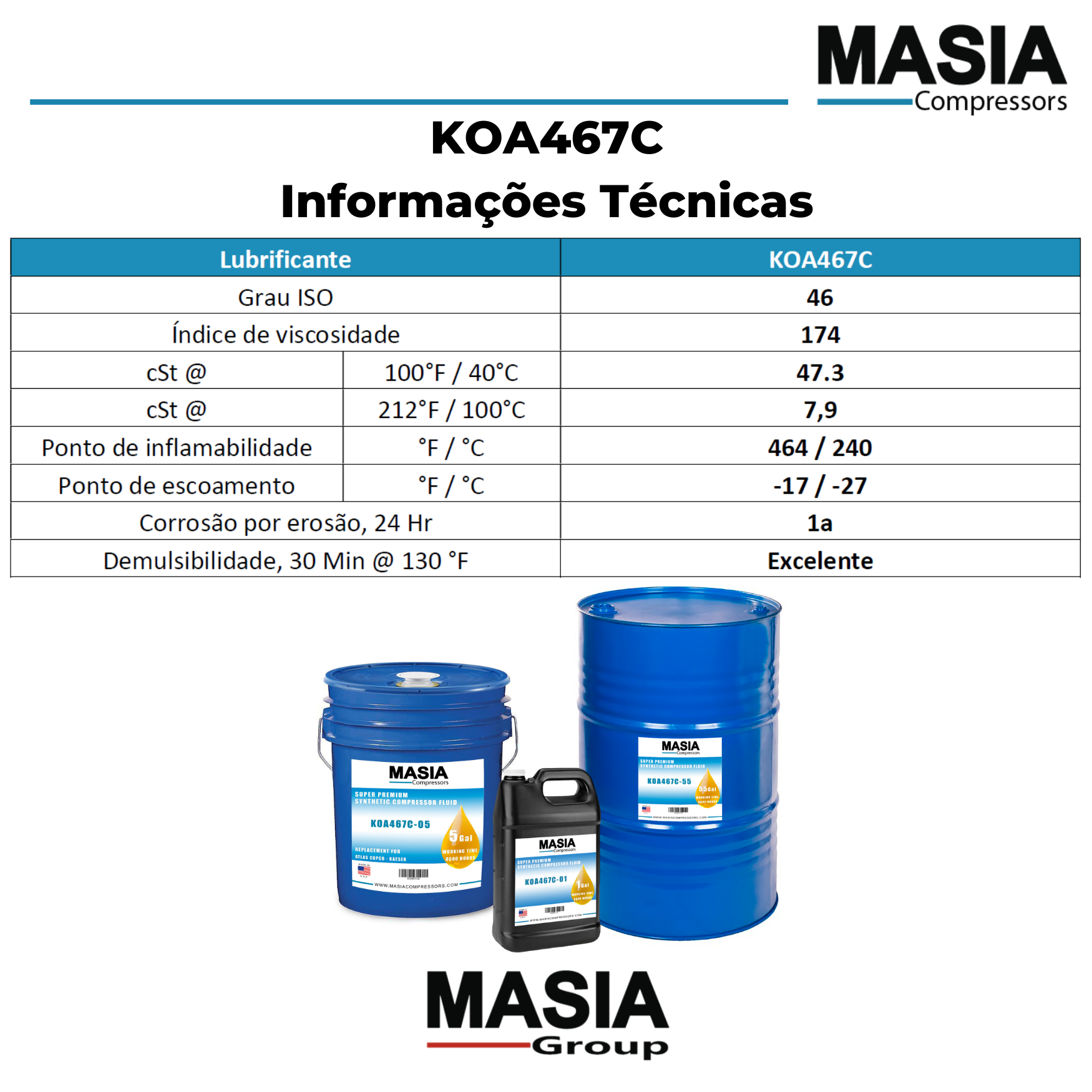 Oleo Sintetico Atlas Copco Ga8K-05-00 - 8000 Horas