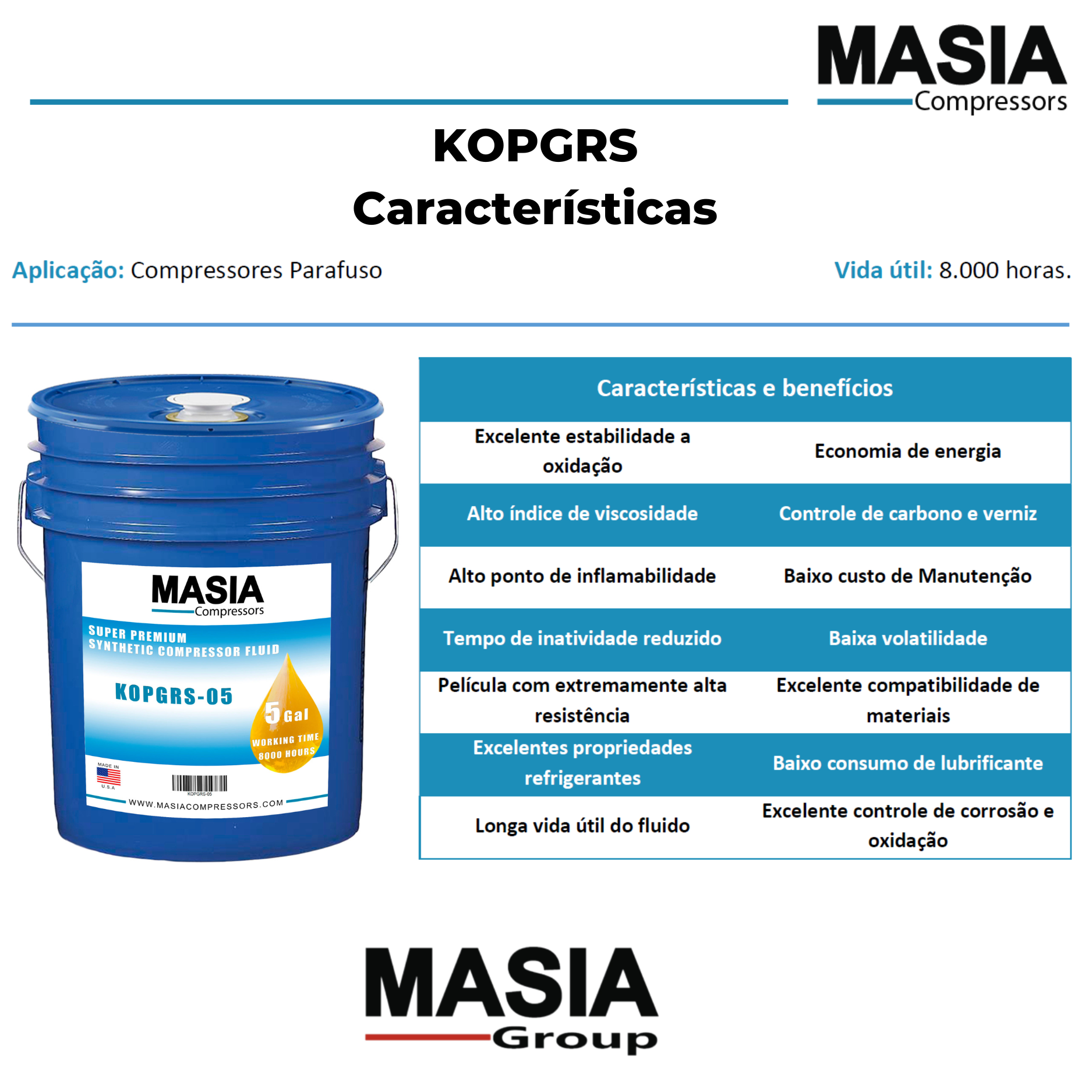 Pallube-32 Oleo Compativel com Sullivan Palatek - 6 galões