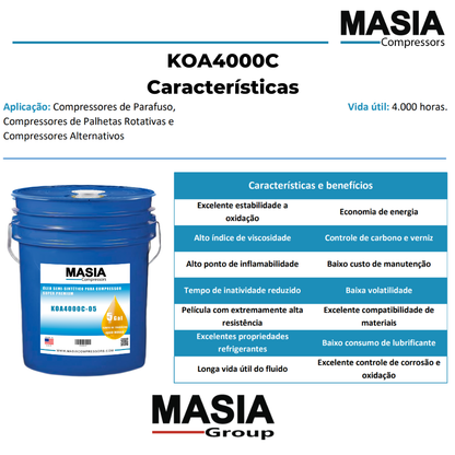 2024600602 Lubrificante Compativel com Quincy - 5 gal