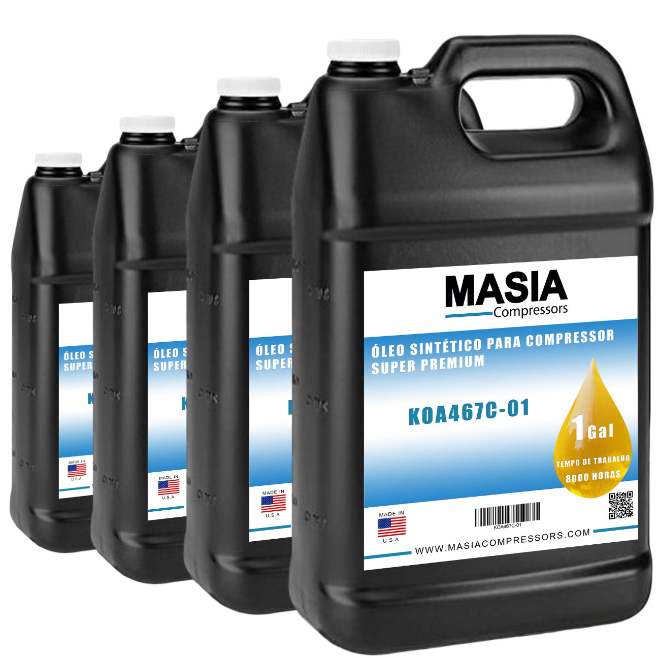 2901 1703 00 Oleo Compativel com Atlas Copco - 4 galões