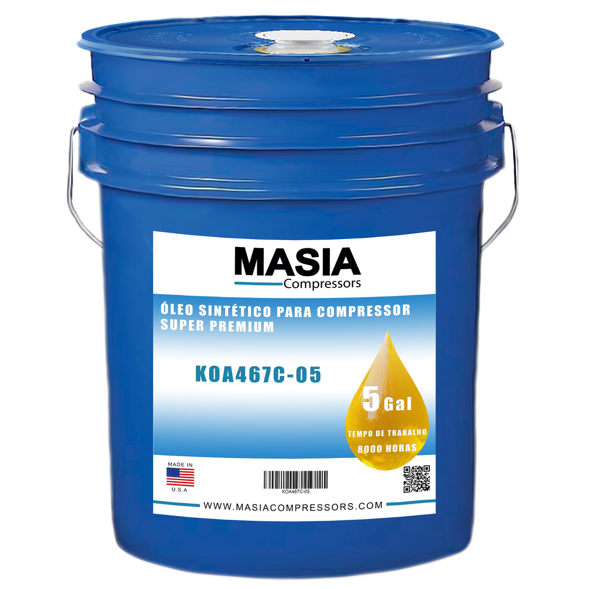 KTL 8000 Oleo Compativel com Kaishan Compressors - 5 galões