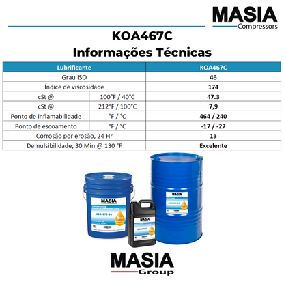 1310-0368-37 Oleo Compativel com Atlas Copco - 1 galão
