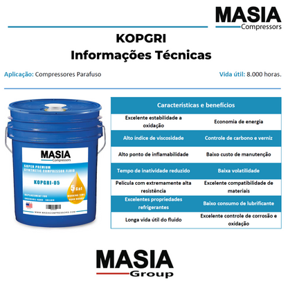 Óleo Sintetico KOPGRI-01 Keltec Technolab. Balde 1 Galão