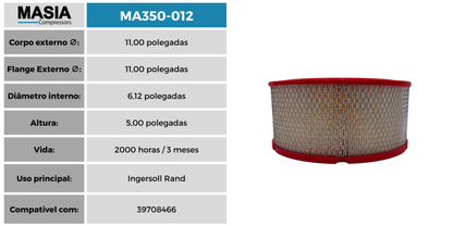 KA350-012 Filtro de Ar Keltec Technolab