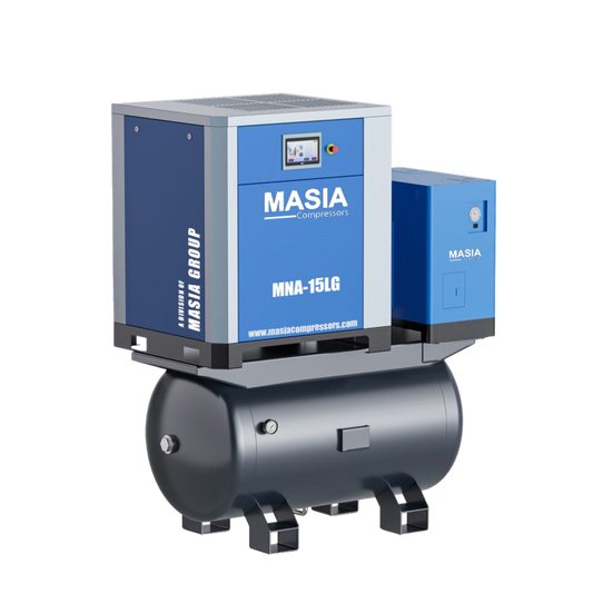 MNA-15LG — Compressor de Ar Parafuso VSD Integrado 20 HP – Vazão de 84 CFM – Pressão de 125 PSI