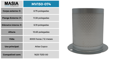 MV150-074 Separador de Ár/Oleo Masia Compressors
