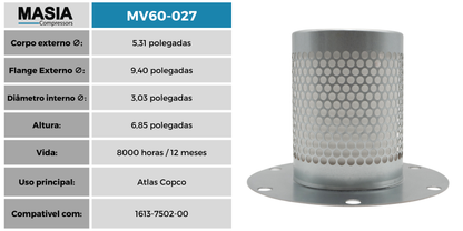 CEA57 Filtro Separador Compativel con Chicopee Engineering